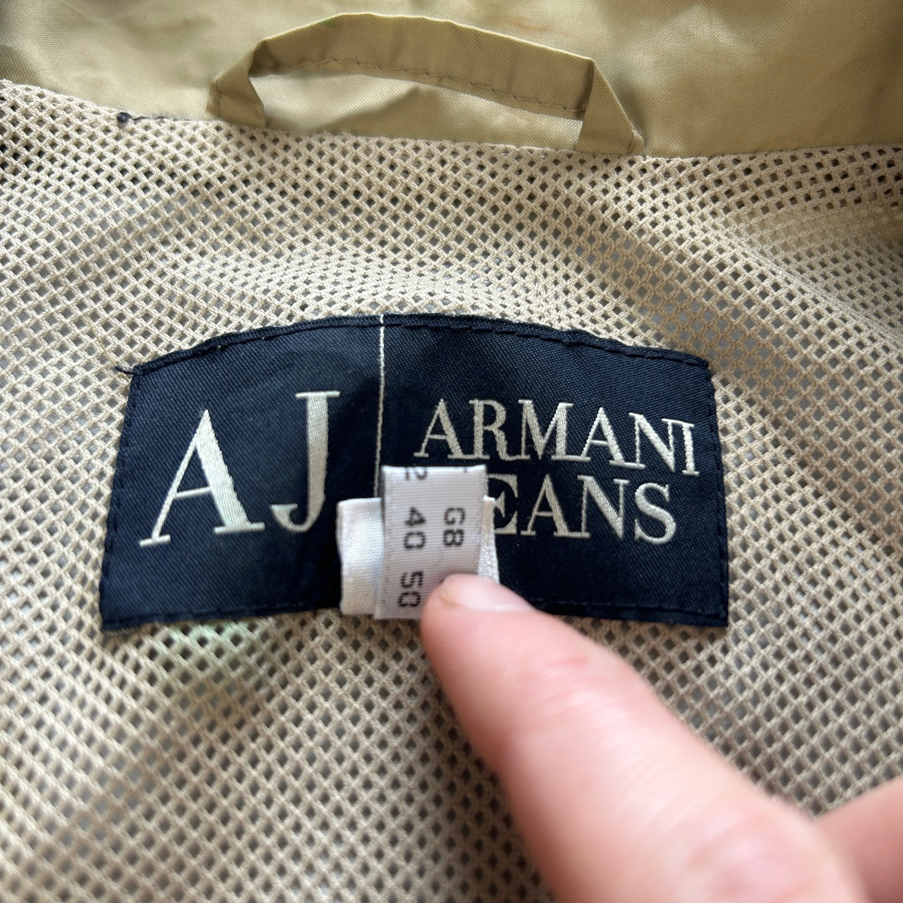 Vintage Armani Jeans Multi Pocket Cargo Jacket Size XL